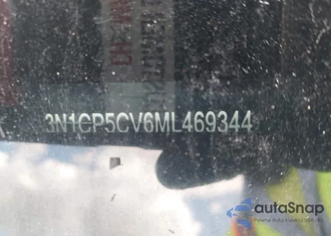 2021 Nissan Kicks Sv Xtronic Cvt z USA, uszkodzony, nr VIN 3N1CP5CV6ML469344